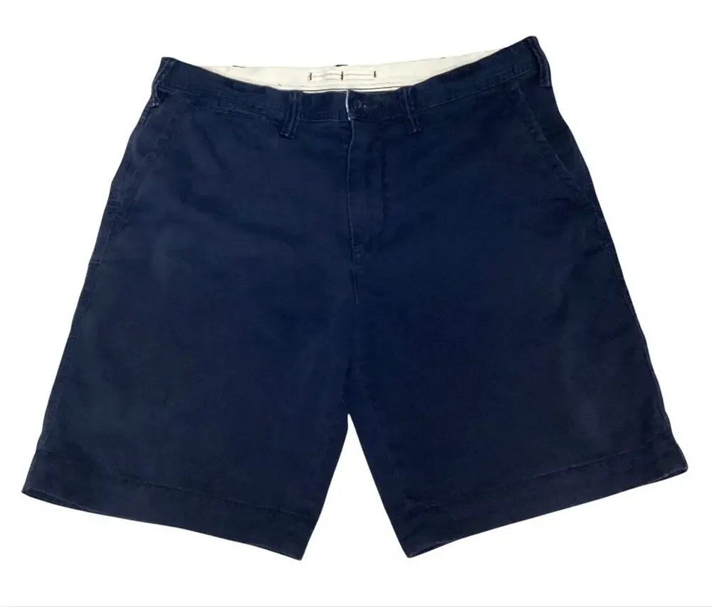 Polo Ralph Lauren Men's Relax Fit Navy Blue Cotton Twill Chino Shorts size 38